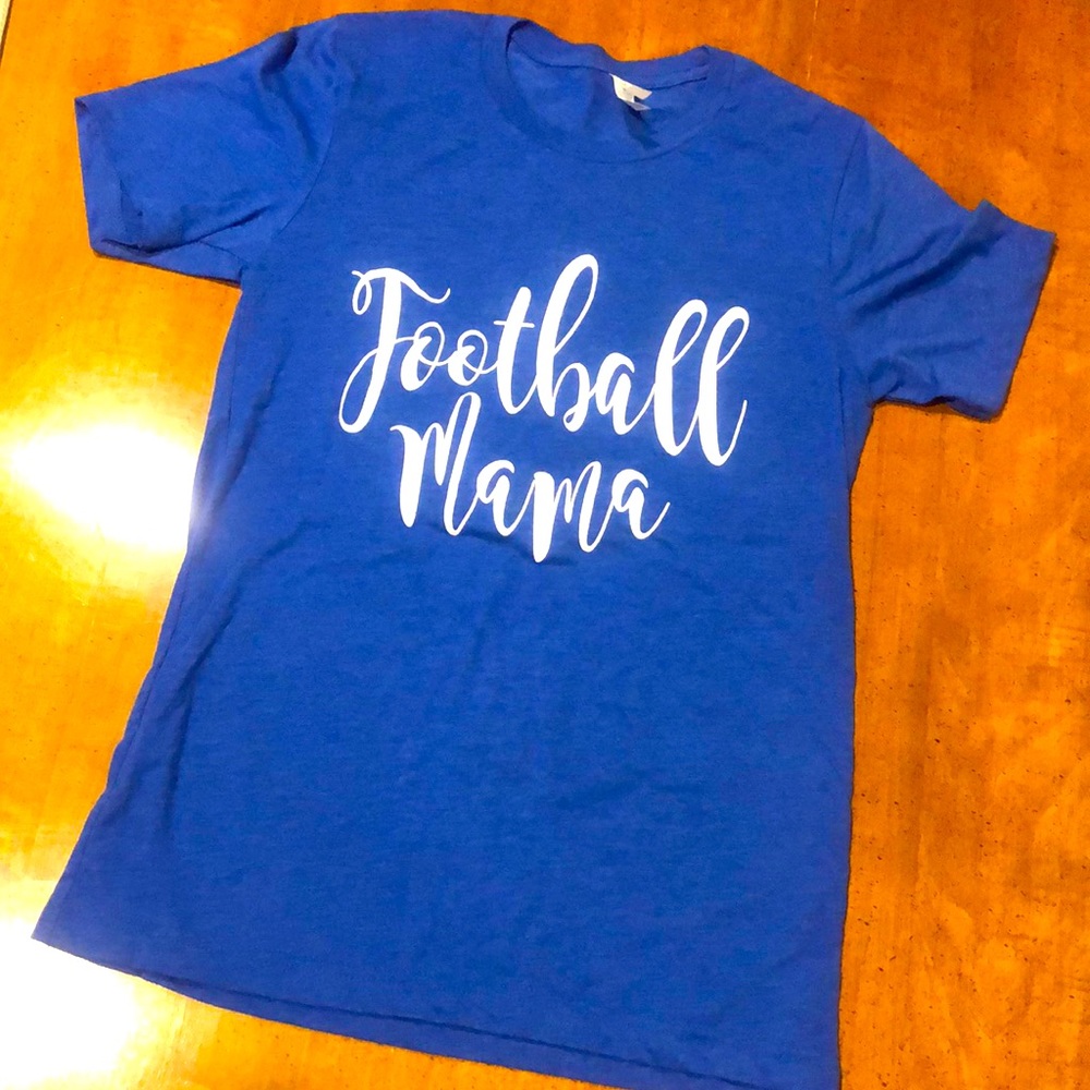 Bella Canvas Football Mama Tee Shirt Small NWOT